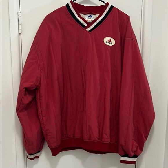 adidas Other - Vintage Adidas Red Pullover Jacket